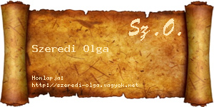 Szeredi Olga névjegykártya